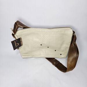 Permanent Baggage Bone and Brown Shoulder Bag Purse Handmade